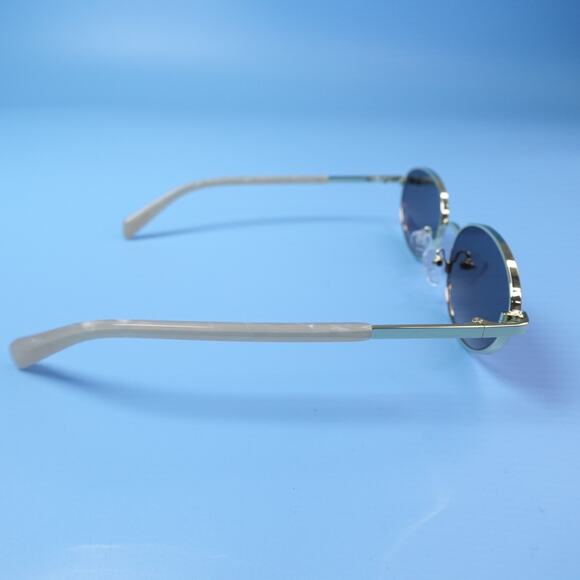 Rebecca Minkoff Sunglasses Evangelyne Gold Frame & Pearl Arms 100% UV Protection main image 12